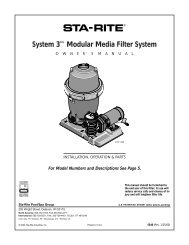 System 3™ Modular Media Filter System