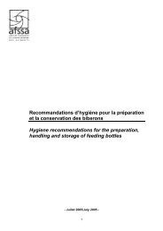 Recommandations d'hygiÃ¨ne pour la prÃ©paration et la conservation ...