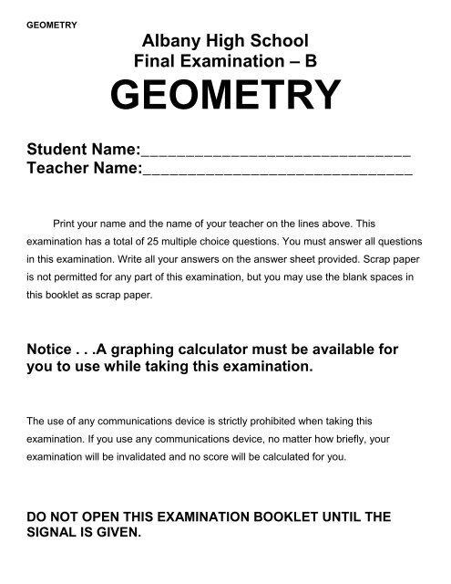 geo i final exam b pdf