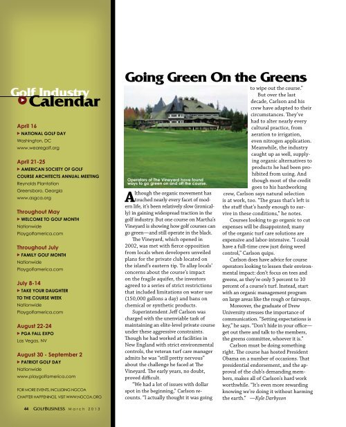 Community - GolfBusiness