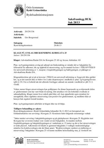 Bruksendring oslo kommune