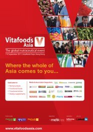 Where the whole of Asia comes to you... - Vitafoods Asia