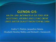 GLENDA-GIS: AN ON-LINE, INTERACTIVE GIS ... - GeoTools - NOAA