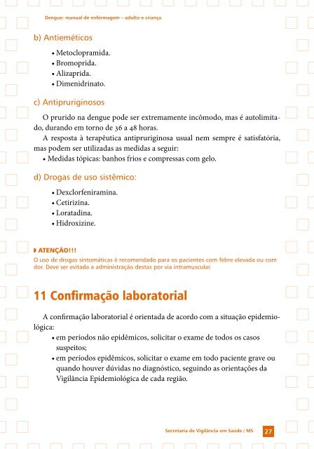 Manual de Enfermagem – Adulto e Criança - Dengue