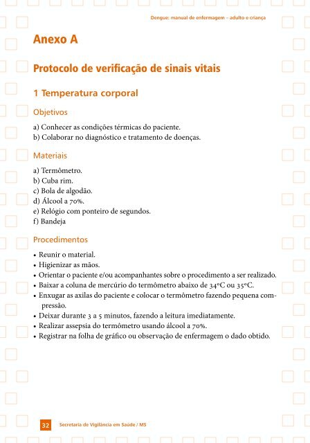 Manual de Enfermagem – Adulto e Criança - Dengue