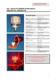 LED – Einsatz für SIEMENS Hindernisfeuer 5NQ3204-0A/ 5NQ3304 ...