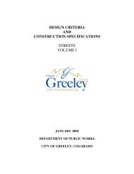 2011 Subject Index to Greeley Tribune - City of Greeley