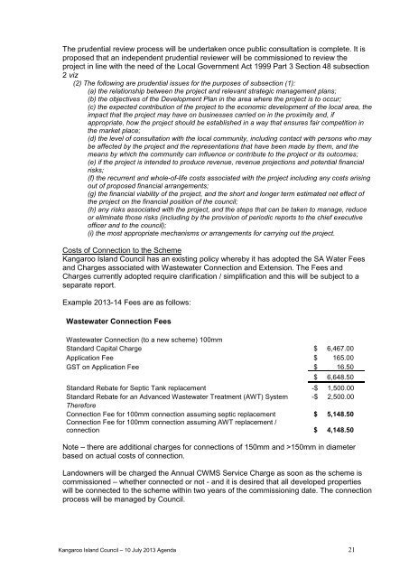 Council Agenda - Kangaroo Island Council - SA.Gov.au