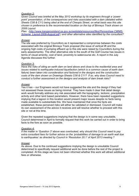 Council Agenda - Kangaroo Island Council - SA.Gov.au