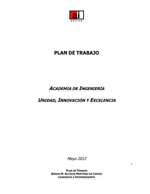 Plan de trabajo - Academia de IngenierÃ­a