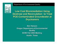 Low Cost Bioremediation Using Dextrose and Recirculation to Treat ...