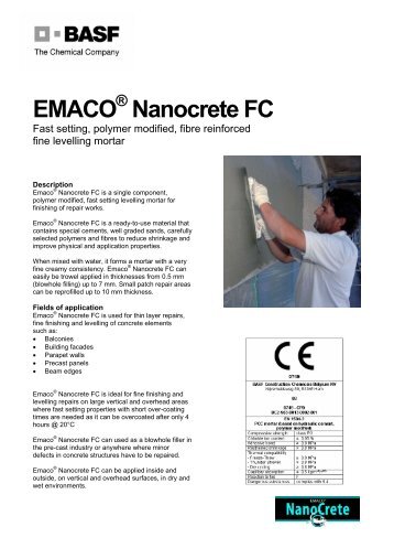 EMACO Nanocrete FC - Arcon Supplies