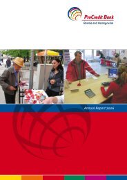 Annual Report 2006 - ProCredit Bank