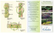 Parkway Planting List Flier - City of Greeley