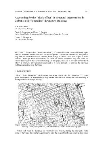 Accounting for the âblock effectâ - Departamento de Engenharia Civil