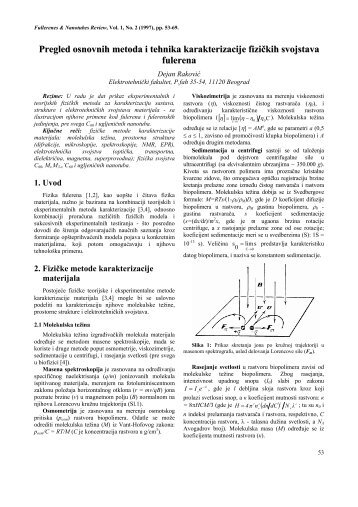 "Pregled osnovnih metoda i tehnika karakterizacije fiziÄkih svojstava ...