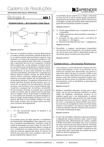 Biologia 4 - ColÃ©gio Luciano FeijÃ£o