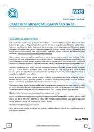 qaabeynta mustaqbal caafimaad qaba - Shaping a healthier future