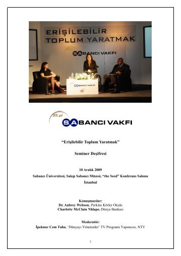 Ä°PEKNUR CEM TAHA - SabancÄ± VakfÄ±