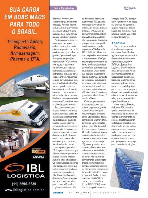 EdiÃ§Ã£o 135 download da revista completa - Logweb