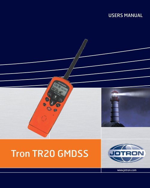 Users manual Tron TR20 GMDSS.pdf Jotron