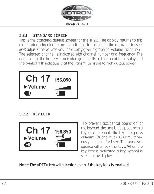 Users manual Tron TR20 GMDSS.pdf - Jotron
