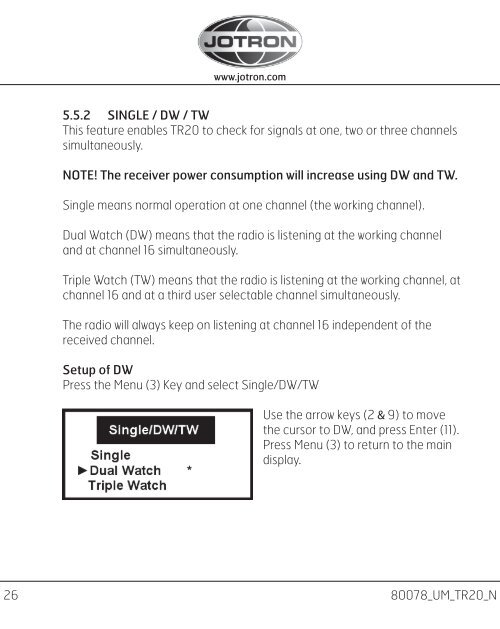 Users manual Tron TR20 GMDSS.pdf - Jotron