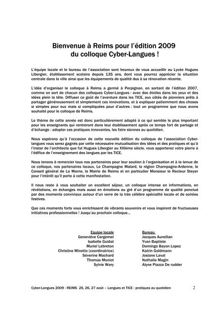 Brochure - Cyber-Langues