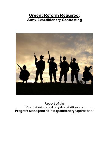 Commission on Army Acquisition and Program Management ... - AT&L