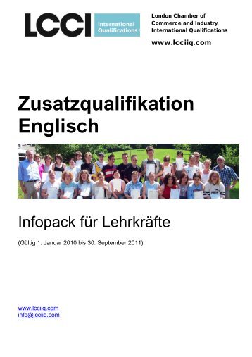 Zusatzqualifikation Englisch - LCCI