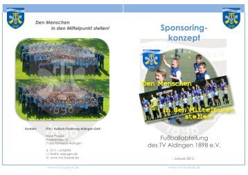 Sponsorenflyer Druck - Tva-fussball.de