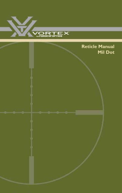 Reticle Manual Mil Dot - Vortex Optics