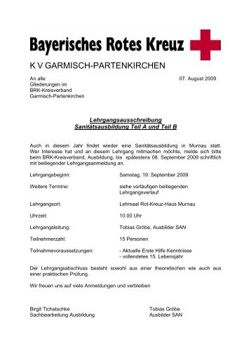 K V GARMISCH-PARTENKIRCHEN - Bayerisches Rotes Kreuz ...
