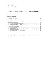 Skript Exponentialfunktion und Logarithmus.pdf - Goethe Oberschule