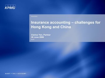 Challenges for Hong Kong and China by Ms. Clarice Yen - Actuarial ...