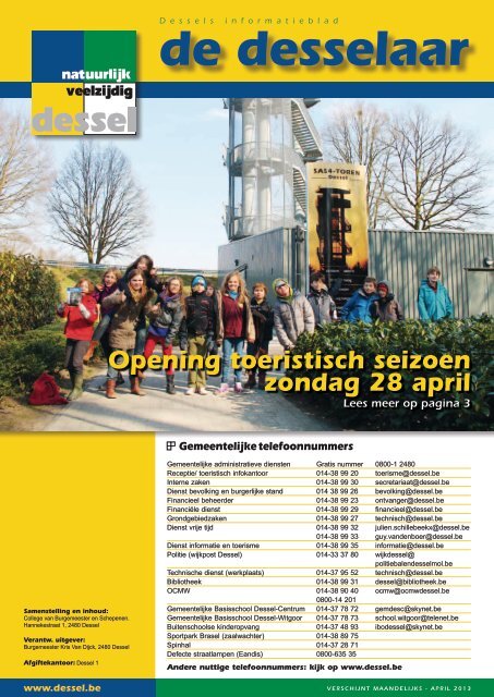 De Desselaar van april 2013 - Gemeente Dessel