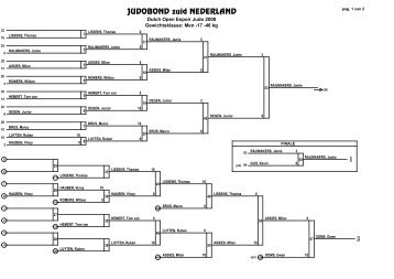 JUDOBOND zuid NEDERLAND 1 3 - Judo Bond Nederland