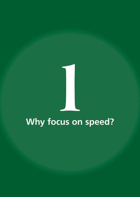 Why focus on speed? - libdoc.who.int - World Health Organization