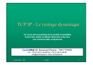 TCP/IP - Le routage dynamique