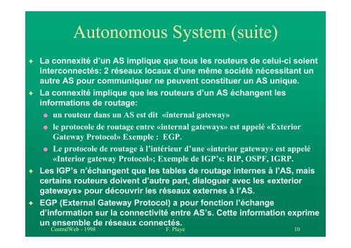 TCP/IP - Le routage dynamique