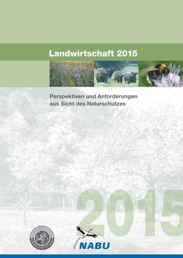 Landwirtschaft 2015 - Gregor Louisoder Umweltstiftung