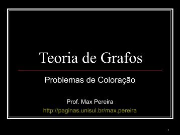 Teoria de Grafos - Unisul