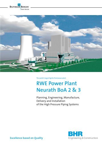 RWE Power Plant Neurath BoA 2 & 3 - Bhr - Bilfinger