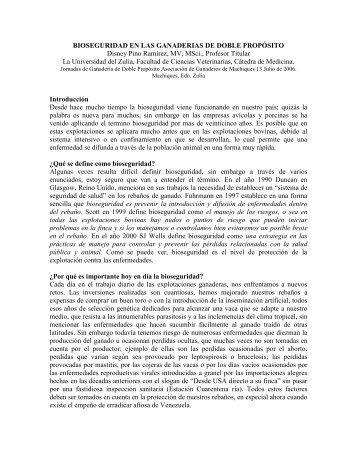 bioseguridad en las explotaciones de doble propósito - gadema.org