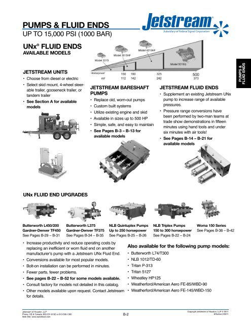 UNxÂ® FLUID ENDS - Jetstream