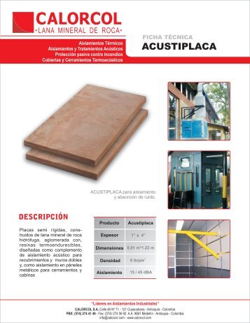 ACUSTIPLACA - Calorcol