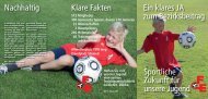 Flyer Werbung Kunstrasen - Fussballclub Einsiedeln - FC Einsiedeln