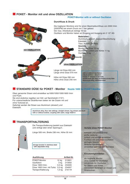 STRAHLROHR 130 DIN STRAHLROHR 150 - hasicskatechnika.cz