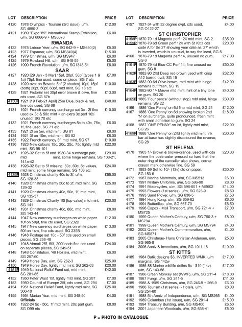 Stamp Buy or Bid iss54 - All World and GB Buy Bid Catalogue