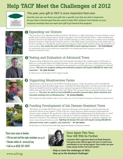 mAY/June 2012 - The American Chestnut Foundation